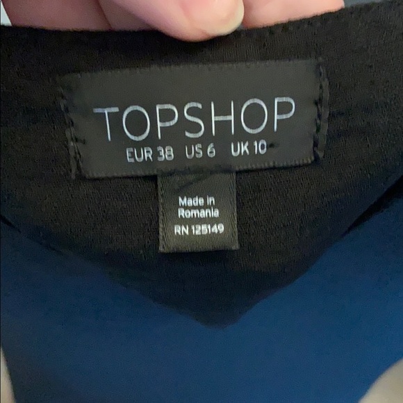 Topshop black blouse - Picture 2 of 3